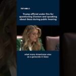 Trump Commission EXPLODES Over Gaza Clash Trump official opposes Zionism during public hearing