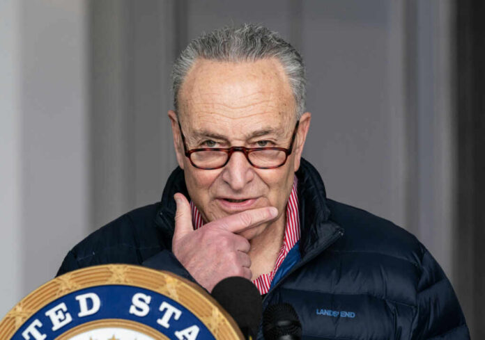 charles-schumer-announced-plan1901431564jpg Man speaking at a podium with a thoughtful expression
