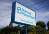Signboard of Planned Parenthood clinic outdoors