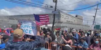 Tensions grows at Delaney Hall between anti-ICE and pro-ICE demonstrators
