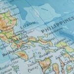 Map showing the Philippines with Luzon and major cities labeled