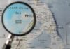 Map of the South China Sea highlighting the Philippines and Spratly Islands