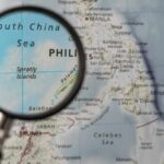 Map of the South China Sea highlighting the Philippines and Spratly Islands