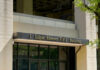 Entrance canopy of a government office building