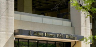 Entrance canopy of a government office building
