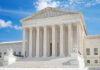 Supreme Court building with grand marble columns