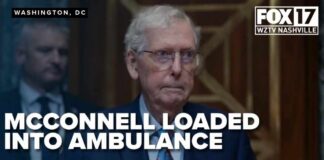 Sen. Mitch McConnell taken from home on stretcher: witness describes medical emergency