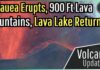 Kilauea Volcano Update; 900+ Ft Lava Fountains, Summit Lava Lake Returns