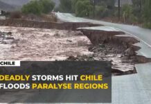 Chile: Storms leave five dead as floods devastate regions under state of catastrophe.