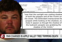 Tree trimmer charged with crushing coworker while playing shadow puppets in Apple Valley