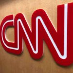 CNN logo on a wall