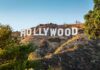 Hollywood Sign on a sunlit hillside