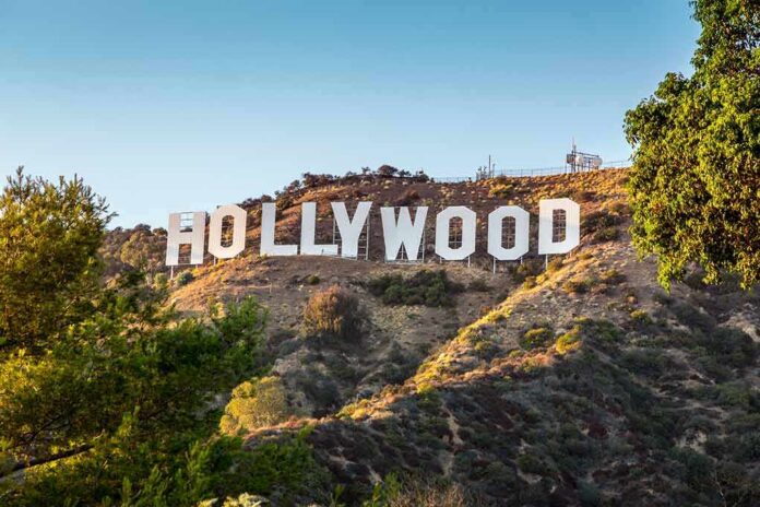 Hollywood Sign on a sunlit hillside