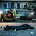 DNA Twist Exposes Chilling 26-Year Mystery crime scene with body bag in alley