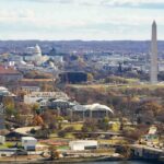 Washington Monument and U.S. Capitol across the National Mall
