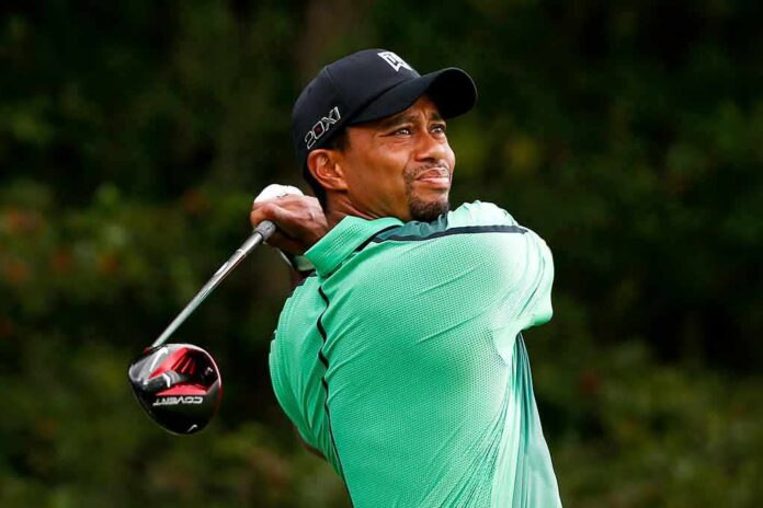golfer following through on a drive