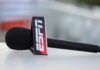 ESPN microphone on a boom arm